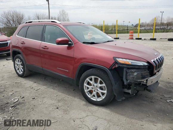 2016 Jeep Cherokee Altitude with VIN 1C4PJLCB4GW351477, listed as a Copart auction lot 53617035 with 54,255 mi miles and Salvage title. Bid and sale history available at DreamBid. Image 4.