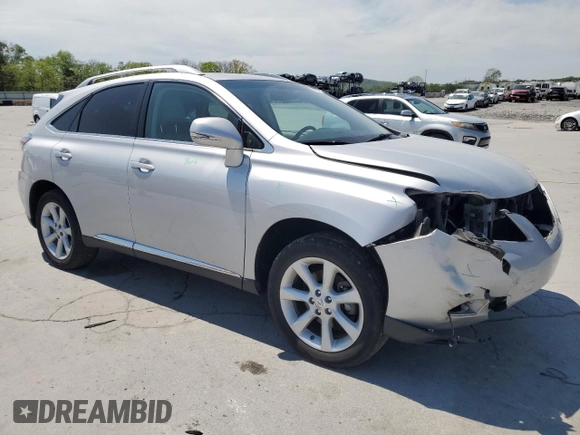 2012 Lexus RX 350 with VIN 2T2ZK1BA5CC084223, listed as a Copart auction lot 52806945 with 166,041 mi miles and Salvage Title. Bid and sale history available at DreamBid. Image 4.