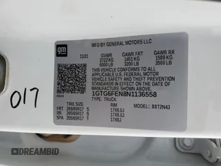 2022 GMC Canyon 4WD AT4 w/Cloth with VIN 1GTG6FEN8N1136558, listed as a Copart auction lot 82026324 with 68,281 mi miles and Salvage Title. Bid and sale history available at carsss.com. Image 12.