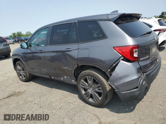 2019 Honda Passport EX-L with VIN 5FNYF8H51KB005843, listed as a Copart auction lot 59501565 with 47,051 mi miles and Salvage title. Bid and sale history available at DreamBid. Image 2.