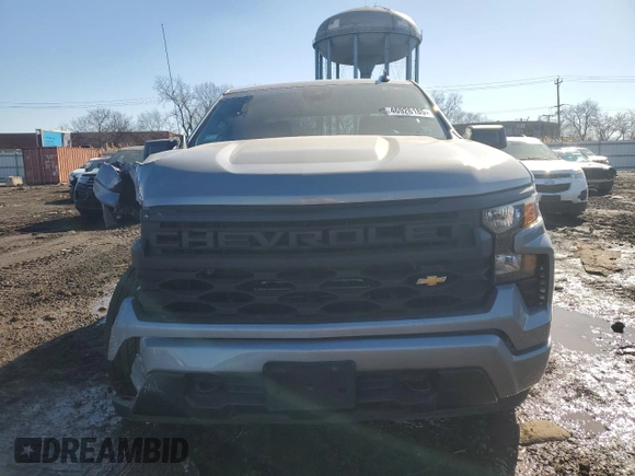 2023 Chevrolet Silverado 1500 Custom with VIN 3GCPDBEK8PG202180, listed as a Copart auction lot 46926185 with 26,043 mi miles and Salvage Title. Bid and sale history available at DreamBid. Image 5.