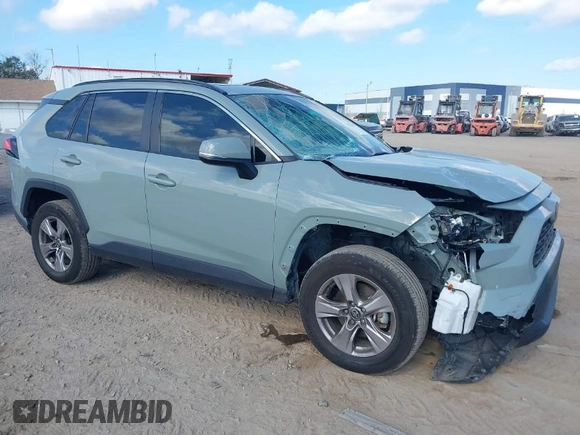 2023 Toyota RAV4 XLE with VIN 2T3W1RFV4PW257991, listed as a IAAI auction lot 41524644 with 34,370 mi miles. Bid and sale history available at carsss.com. Image 1.