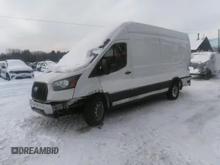2021 Ford Transit Cargo with VIN 1FTBW3X89MKA61149, listed as a IAAI auction lot 41520778 with Not Provided miles. Bid and sale history available at carsss.com. Image 2.