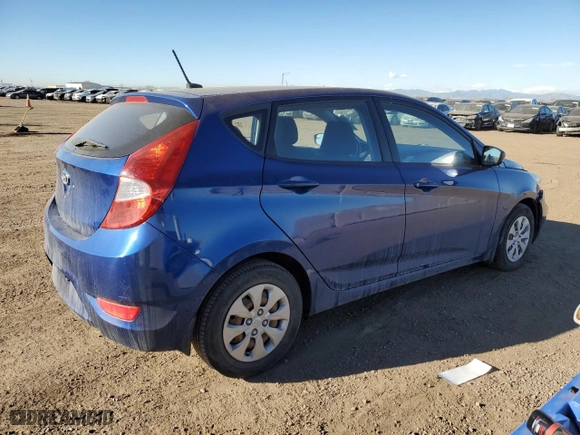 2015 Hyundai Accent GS with VIN KMHCT5AE9FU205969, listed as a Copart auction lot 46848095 with 93,147 mi miles and Salvage Title. Bid and sale history available at carsss.com. Image 3.