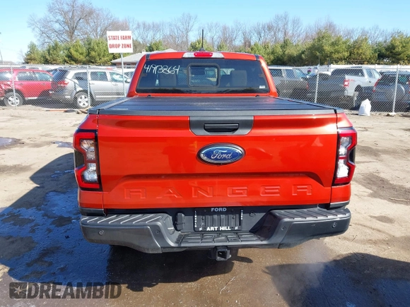 2024 Ford Ranger Lariat with VIN 1FTER4KH9RLE09180, listed as a IAAI auction lot 41913864 with 31,862 mi miles and . Bid and sale history available at DreamBid. Image 16.