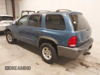 2002 Dodge Durango Sport with VIN 1B4HS38N22F157136, listed as a IAAI auction lot 41396481 with 186,039 mi miles. Bid and sale history available at carsss.com. Image 3.