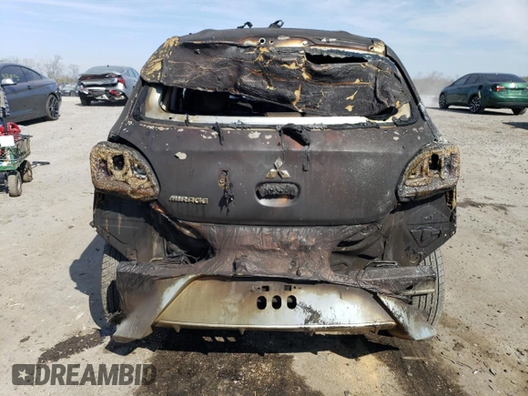 2021 Mitsubishi Mirage ES with VIN ML32AUHJ0MH009267, listed as a Copart auction lot 47106695 with Not provided miles and Salvage title. Bid and sale history available at DreamBid. Image 6.