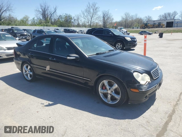 2004 Mercedes-Benz C 230 Kompressor with VIN WDBRF40J04A628791, listed as a Copart auction lot 52890795 with 247,386 mi miles and Salvage Title. Bid and sale history available at DreamBid. Image 4.