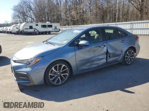 2020 Toyota Corolla SE with VIN JTDS4RCE0LJ001852, listed as a Copart auction lot 50583125 with 68,421 mi miles and Salvage Title. Bid and sale history available at DreamBid. Image 1.