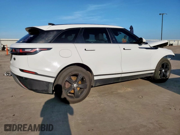 2020 Land Rover Range Rover Velar S with VIN SALYB2FV7LA256980, listed as a Copart auction lot 59130795 with Not provided miles and Salvage title. Bid and sale history available at DreamBid. Image 3.