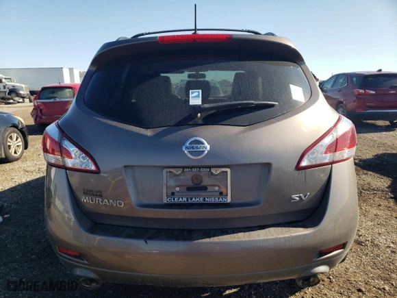 2011 Nissan Murano SL with VIN JN8AZ1MU5BW070059, listed as a Copart auction lot 42735985 with 120,550 mi miles and Salvage Title. Bid and sale history available at carsss.com. Image 6.