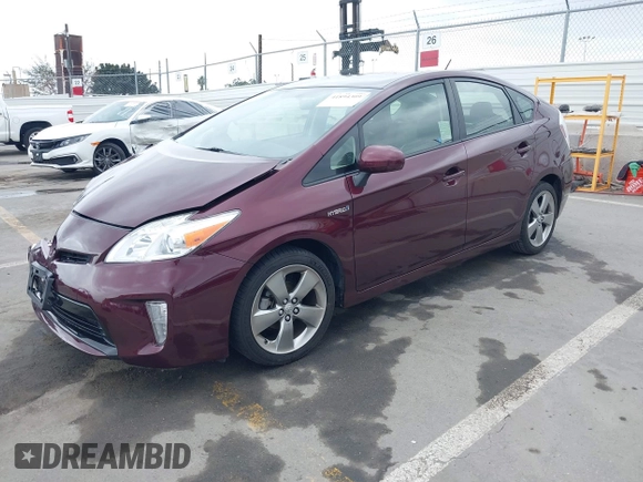 2013 Toyota Prius One with VIN JTDKN3DU1D5574074, listed as a IAAI auction lot 41894309 with 92,448 mi miles. Bid and sale history available at carsss.com. Image 17.