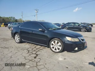 2009 Acura RL Tech Pkg with VIN JH4KB266X9C001760, listed as a Copart auction lot 52303615 with 232,253 mi miles and Salvage Title. Bid and sale history available at carsss.com. Image 4.