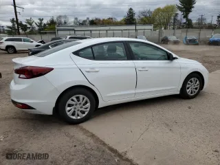 2020 Hyundai Elantra SE with VIN 5NPD74LF0LH502163, listed as a Copart auction lot 53068625 with 45,600 mi miles and Salvage Title. Bid and sale history available at carsss.com. Image 3.
