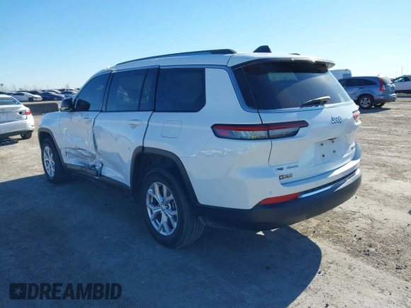 2021 Jeep Grand Cherokee Limited with VIN 1C4RJKBG0M8202547, listed as a IAAI auction lot 41368309 with 60,987 mi miles and . Bid and sale history available at DreamBid. Image 3.