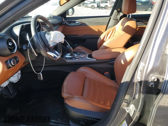 2020 Alfa Romeo Giulia Ti Sport with VIN ZARFAMBN6L7625687, listed as a Copart auction lot 87106034 with Not provided miles and Salvage title. Bid and sale history available at DreamBid. Image 7.