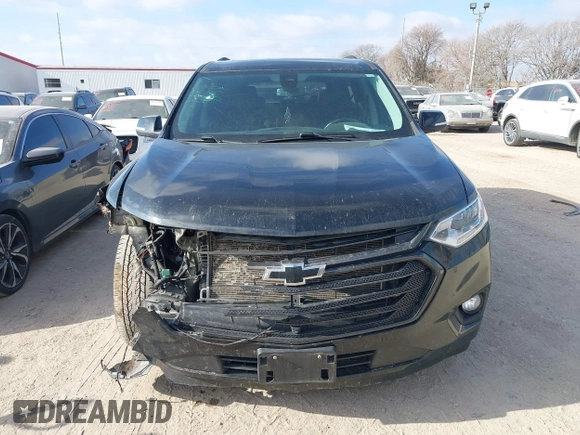 2021 Chevrolet Traverse Premier with VIN 1GNEVKKW3MJ235469, listed as a IAAI auction lot 40987307 with 40,819 mi miles. Bid and sale history available at carsss.com. Image 12.