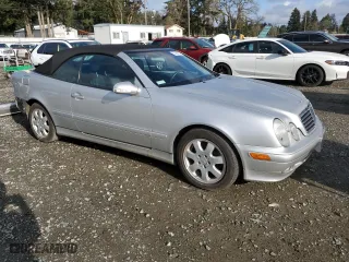 2002 Mercedes-Benz CLK-Class with VIN WDBLK65GX2T122333, listed as a Copart auction lot 52389475 with 62,752 mi miles and Salvage Title. Bid and sale history available at carsss.com. Image 4.