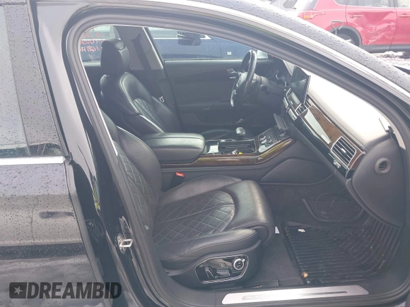 2015 Audi A8 L 4.0T with VIN WAU32AFD2FN033629, listed as a IAAI auction lot 41448956 with 120,364 mi miles. Bid and sale history available at carsss.com. Image 5.