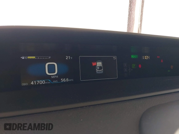 2022 Toyota Prius LE with VIN JTDKAMFP1N3206421, listed as a IAAI auction lot 41387968 with 41,700 mi miles and . Bid and sale history available at DreamBid. Image 7.