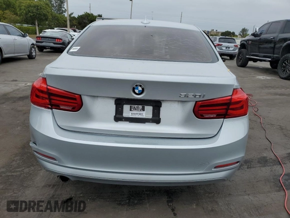 2016 BMW 3 Series 320i with VIN WBA8A9C50GK615686, listed as a Copart auction lot 88160955 with 59,603 mi miles and Salvage Title. Bid and sale history available at carsss.com. Image 6.