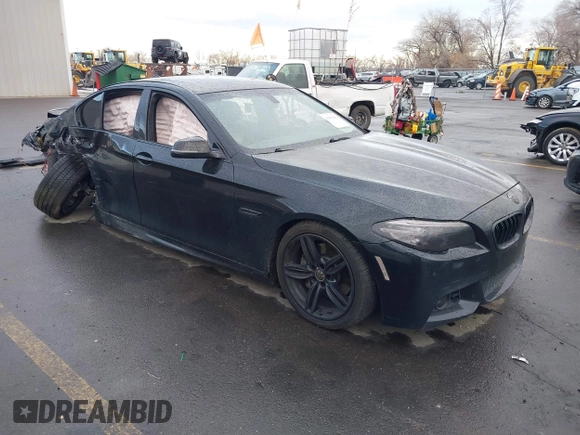 2015 BMW 5 Series 535i with VIN WBA5B1C51FG125924, listed as a IAAI auction lot 41060431 with 102,957 mi miles and . Bid and sale history available at carsss.com. Image 1.