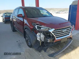 2019 Hyundai Tucson Sport z VIN KM8J33AL7KU865187, wystawiony jako IAAI lot #42105499 z przebiegiem 49 824 mil mil oraz . Historia ofert i sprzedaży dostępna na DreamBid. Obrazek 1.