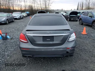 2018 Mercedes-Benz E-Class AMG E 63 S with VIN WDDZF8KB9JA452520, listed as a Copart auction lot 83846434 with 0 mi miles and Salvage Title. Bid and sale history available at carsss.com. Image 6.