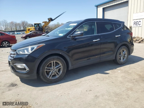 2017 Hyundai Santa Fe Sport 2.4L with VIN 5NMZUDLB2HH052287, listed as a Copart auction lot 53616225 with 126,393 mi miles and Salvage Title. Bid and sale history available at carsss.com. Image 1.