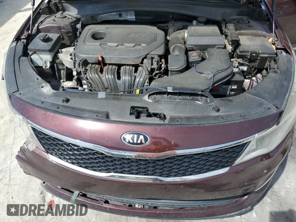 2018 Kia Optima LX with VIN 5XXGT4L31JG212456, listed as a Copart auction lot 48564755 with 175,341 mi miles and Salvage Title. Bid and sale history available at DreamBid. Image 11.