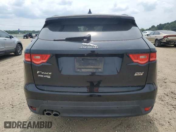 2018 Jaguar F-Pace with VIN SADCL2FN2JA252044, listed as a Copart auction lot 66564134 with 67,515 mi miles and Salvage title. Bid and sale history available at DreamBid. Image 6.