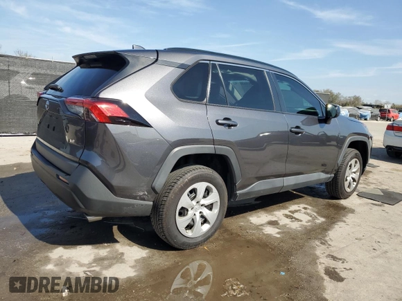 2021 Toyota RAV4 LE with VIN 2T3H1RFV1MC155845, listed as a Copart auction lot 43665575 with 61,082 mi miles and Salvage Title. Bid and sale history available at carsss.com. Image 3.