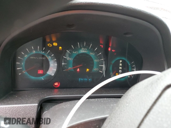 2010 Ford Fusion SE with VIN 3FAHP0HA4AR252420, listed as a Copart auction lot 50619045 with 216,186 mi miles and Salvage Title. Bid and sale history available at DreamBid. Image 9.
