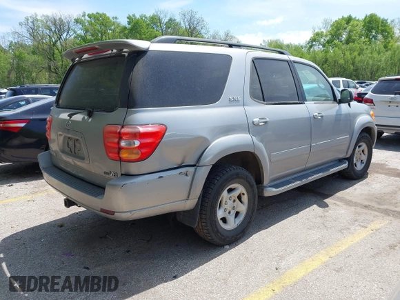 2002 Toyota Sequoia SR5 with VIN 5TDZT34A02S114681, listed as a IAAI auction lot 42102025 with 205,596 mi miles and . Bid and sale history available at carsss.com. Image 4.