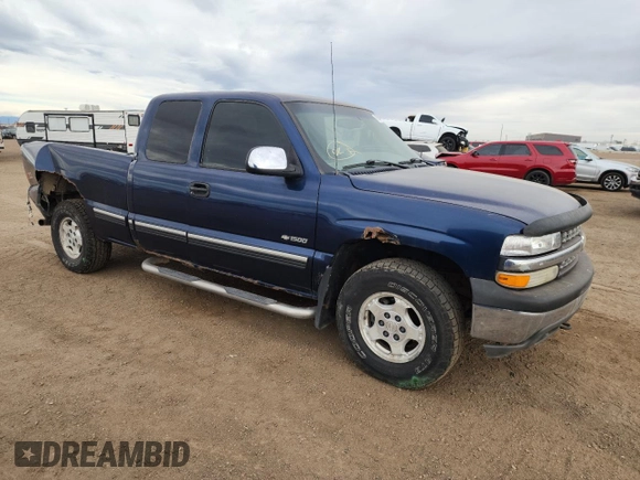 2002 Chevrolet Silverado 1500 LS with VIN 1GCEK19TX2E208816, listed as a Copart auction lot 49285455 with 274,992 mi miles and Salvage Title. Bid and sale history available at carsss.com. Image 4.