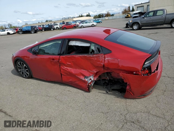 2024 Toyota Prius SE z VIN JTDACACU8R3034408, wystawiony jako Copart lot #52446395 z przebiegiem 3 112 mil mil oraz Szkoda całkowita • Salvage title. Historia ofert i sprzedaży dostępna na DreamBid. Obrazek 2.