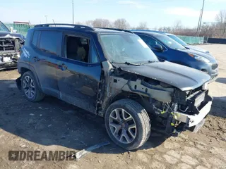 2017 Jeep Renegade Latitude with VIN ZACCJABB9HPF30780, listed as a IAAI auction lot 41693869 with 242,482 mi miles. Bid and sale history available at carsss.com. Image 1.
