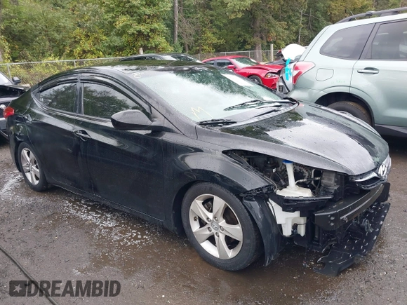 2012 Hyundai Elantra Limited with VIN KMHDH4AE0CU288395, listed as a IAAI auction lot 40462553 with 108,367 mi miles. Bid and sale history available at carsss.com. Image 1.