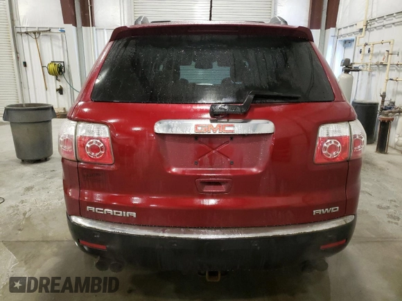2010 GMC Acadia SLT1 with VIN 1GKLVMED9AJ167894, listed as a Copart auction lot 51618775 with 219,894 mi miles and Salvage Title. Bid and sale history available at carsss.com. Image 6.