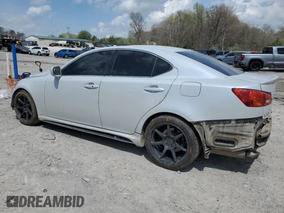 2006 Lexus IS 250 with VIN JTHBK262162014301, listed as a Copart auction lot 51656475 with 269,804 mi miles and Clean Title. Bid and sale history available at DreamBid. Image 2.