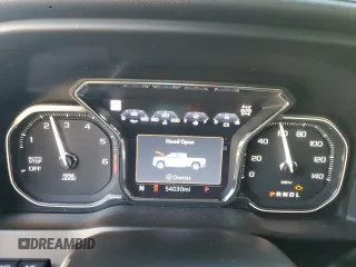 2021 GMC Sierra 1500 AT4 with VIN 1GTP9EEL7MZ251720, listed as a Copart auction lot 42526445 with 54,030 mi miles and Salvage Title. Bid and sale history available at carsss.com. Image 9.
