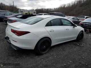 2022 Mercedes-Benz CLA with VIN W1K5J4GB9NN312660, listed as a Copart auction lot 82545984 with 0 mi miles and Salvage Title. Bid and sale history available at carsss.com. Image 3.