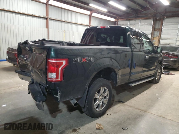 2016 Ford F-150 XLT with VIN 1FTFX1EF6GFB52185, listed as a Copart auction lot 49766145 with 104,921 mi miles and Salvage Title. Bid and sale history available at carsss.com. Image 3.