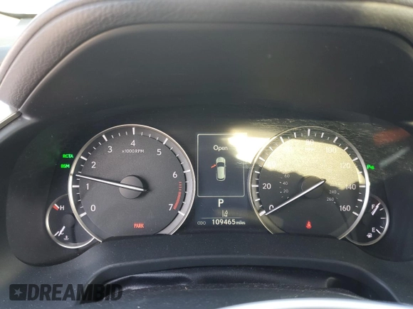 2019 Lexus RX with VIN JTJDZKCA5K2021261, listed as a Copart auction lot 45526345 with 109,465 mi miles and Salvage Title. Bid and sale history available at carsss.com. Image 9.