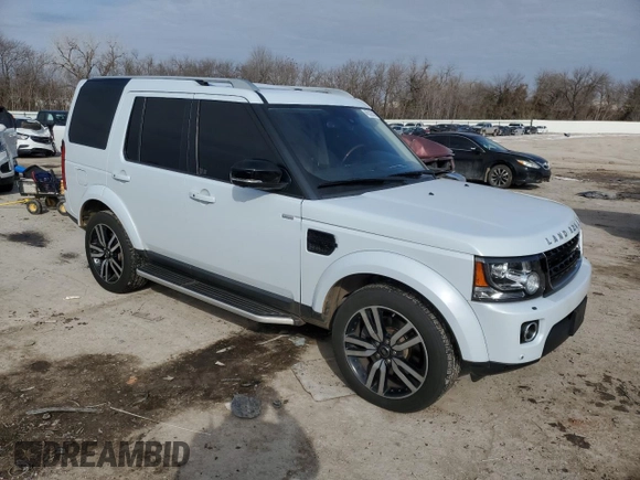 2016 Land Rover LR4 HSE Lux with VIN SALAK2V68GA830858, listed as a Copart auction lot 46339555 with 93,396 mi miles and Salvage Title. Bid and sale history available at DreamBid. Image 4.