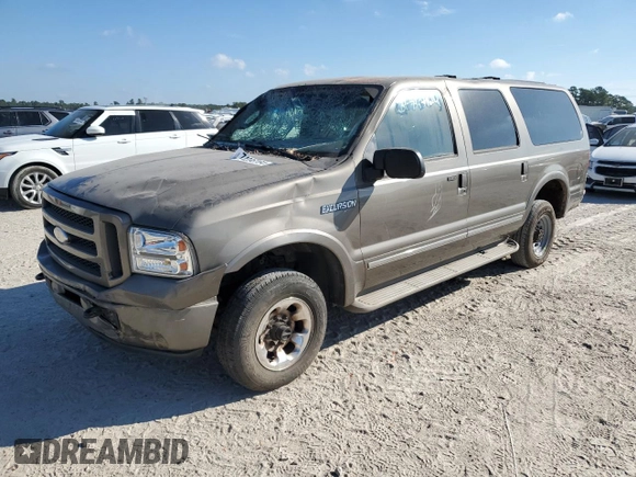 2005 Ford Excursion Limited с VIN 1FMNU43S75ED45773, выставлен на аукционе Copart как лот 74396164 с пробегом 256 904 миль миль и Списание • Salvage title. История ставок и продаж доступна на DreamBid. Изображение 1.