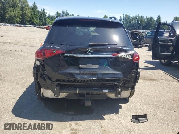 2021 Mercedes-Benz GLE 350 with VIN 4JGFB4KE7MA492445, listed as a Copart auction lot 60292315 with 42,985 mi miles and Salvage title. Bid and sale history available at DreamBid. Image 6.