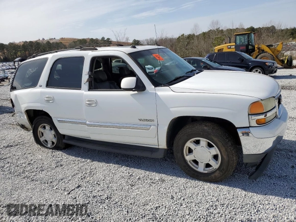 2005 GMC Yukon SLT z VIN 1GKEC13T25R136033, wystawiony jako Copart lot #48189995 z przebiegiem Nie podano mil oraz Szkoda całkowita • Salvage title. Historia ofert i sprzedaży dostępna na DreamBid. Obrazek 4.