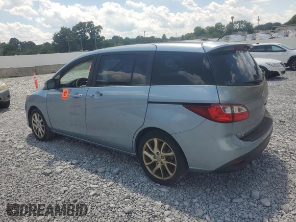 2012 Mazda 5 Touring with VIN JM1CW2CL5C0141969, listed as a Copart auction lot 62771735 with Not provided miles and Salvage title. Bid and sale history available at DreamBid. Image 2.