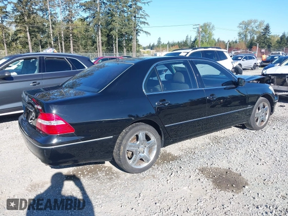 2004 Lexus LS 430 with VIN JTHBN36F140149755, listed as a IAAI auction lot 41999631 with 139,882 mi miles and . Bid and sale history available at DreamBid. Image 4.